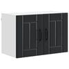 vidaXL Wandschrank LUCCA Schwarz 60 x 31 x 40 cm Holzwerkstoff