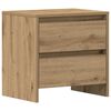 vidaXL Nachttisch 2 pcs Artisan-Eiche 45 x 34 x 44,5 cm Holzwerkstoff