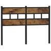 vidaXL Kopfteil R&auml;uchereiche 120 cm Eisen und Holzwerkstoff