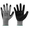 vidaXL Arbeitshandschuhe 12 Stk. Grau und Schwarz 11 / XXL Polyester