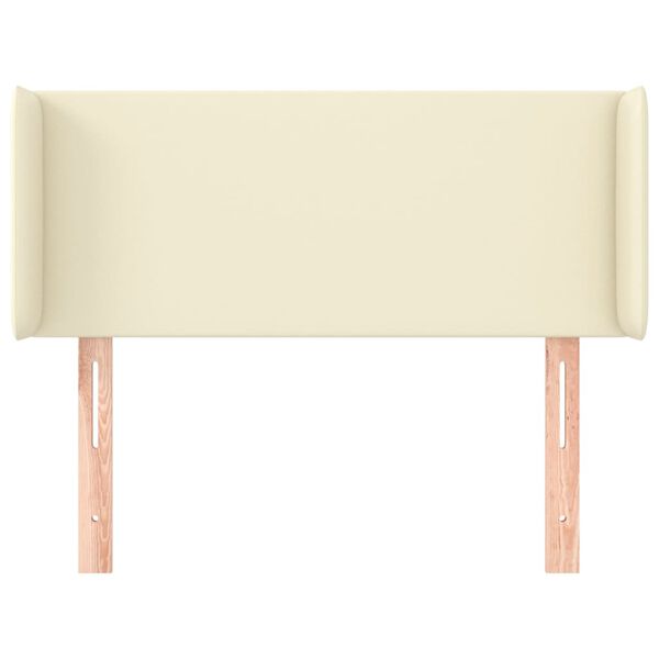 vidaXL Kopfteil mit Ohren Creme 83x16x78/88 cm Kunstleder