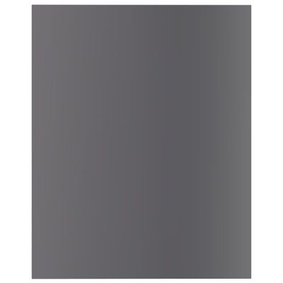 vidaXL Bücherregal-Bretter 8 Stk. Hochglanz-Grau 40x50x1,5 cm