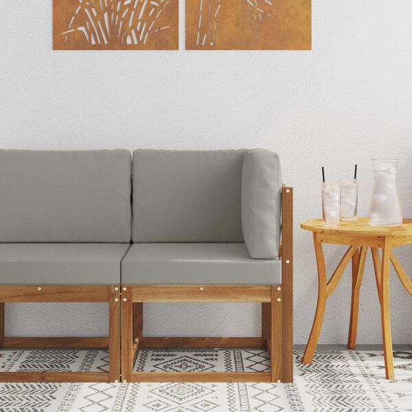 vidaXL Outdoor Ecksofa Massivholz Akazie