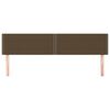 vidaXL Kopfteile Dunkelbraun 200x5x78/88 cm Stoff