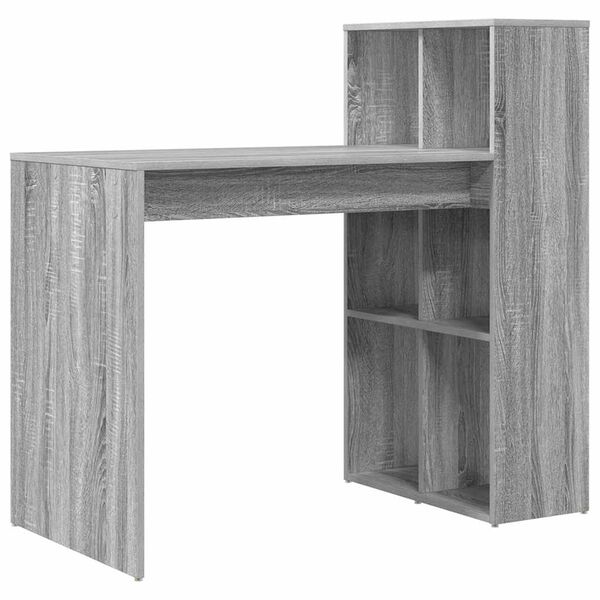vidaXL Schreibtisch Graues Sonoma 108 x 55 x 103.5 cm Holzwerkstoff