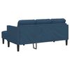 vidaXL Sofa Set mit Kissen 2 pcs Blau Polyester