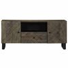 vidaXL TV-Schrank Schwarz 105x33x46 cm Massivholz Mango