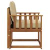 vidaXL Outdoor-Sofagarnitur Massives Akazienholz und Textilene Natur