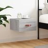 vidaXL Wand-Nachttisch Grau Sonoma 35x35x20 cm