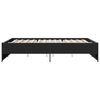 vidaXL Bettgestell Schwarz 160x200 cm Holzwerkstoff und Metall