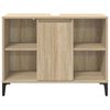 vidaXL Waschbeckenunterschrank Sonoma-Eiche 80x33x60 cm Holzwerkstoff