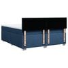 vidaXL Boxspringbett mit Matratze Blau 200x200 cm Stoff