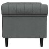 vidaXL Sofa Dunkelgrau 78,5 x 74,5 x 74,5 cm Polyester