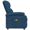 vidaXL Massagesessel mit Aufstehhilfe Blau Stoff