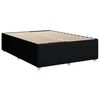 vidaXL Boxspringbett mit Matratze Schwarz 140x190 cm Stoff
