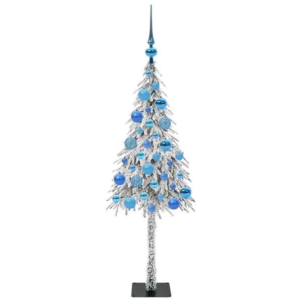 vidaXL Weihnachtsbaum mit 150 LEDs Wei&szlig; 120 cm PE und Stahl