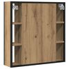 vidaXL Bad-Spiegelschrank Artisan-Eiche 60x16x60cm Holzwerkstoff