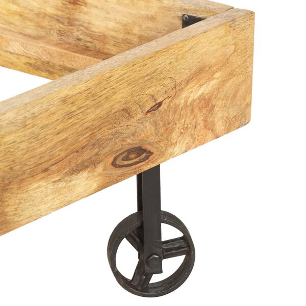 vidaXL Massivholzbett Mango 180x200 cm