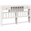 vidaXL Kopfteil mit Stauraum Wei&szlig; 180 cm Massivholz Kiefer