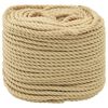 vidaXL Bootsseil 3 mm 50 m Natur