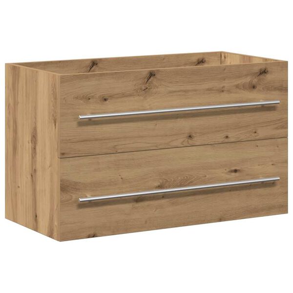 vidaXL Waschbeckenunterschrank Artisan-Eiche 80x38,5x48 cm