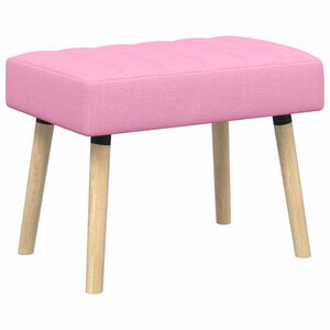 vidaXL Kanalgepolsterte Bank Rosa 60 x 40 x 45 cm Stoff
