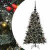 vidaXL K&uuml;nstlicher Weihnachtsbaum Gr&uuml;n 120 cm PVC, Plastik und Stahl