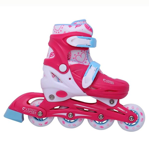 Street Rider Inline-Skates Verstellbar Rosa Gr&ouml;&szlig;e 31-34