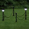 2x LED Lampe Solarleuchte Au&szlig;enlampe Gartenleuchte Laterne
