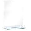vidaXL Wandspiegel mit Regal 30&times;50 cm Hartglas