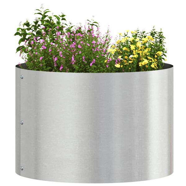 vidaXL Gartenblumentopf Silber 30 x 30 x 20 cm Edelstahl