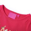 Kinder-Langarmshirt Knallrosa 92