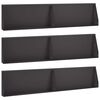 vidaXL St&uuml;tzmauer 6 stk. 100 x 12 x 50 cm Stahl Schwarz