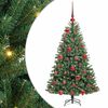vidaXL Künstlicher klappbarer Weihnachtsbaum mit 150 LEDs Grün 120 cm