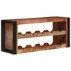 vidaXL Weinregal Braun 100 x 45 x 33 cm Massives Altholz