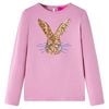 Kinder-Langarmshirt Dunkelrosa 104