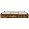 vidaXL Ottoman Bettgestell Ger&auml;ucherte Eiche 193 x 120 x 25 cm