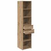 vidaXL Highboard Artisan-Eiche 40 x 42,5 x 185 cm Holzwerkstoff