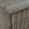 vidaXL Gartenschrank Grau 59x40x180 cm Poly Rattan