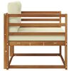 vidaXL Outdoor Mittelsofa Massivholz Akazie Natur