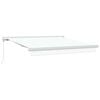 vidaXL Ausziehbare Markise Wei&szlig; 300 x 250 cm Leinen und Aluminium