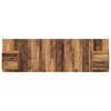 vidaXL Kopfteil mit Schrank mit Schubladen 3 pcs Altholz Holzwerkstoff