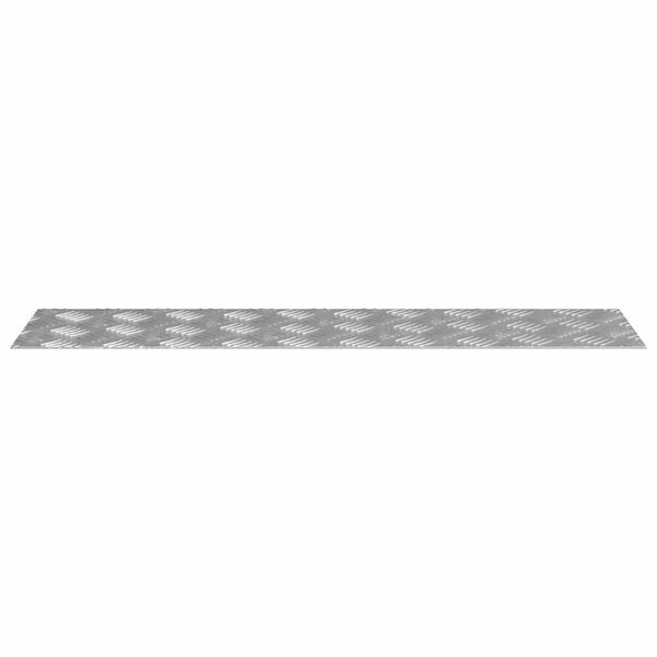 vidaXL Treppe Tritt Rechtwinklig 2 pcs Silber 80 x 20 cm Aluminium