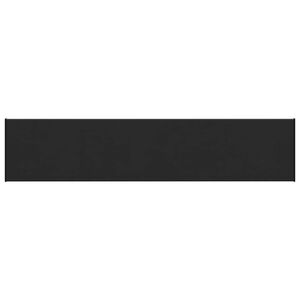 vidaXL Fensterbank Schwarz mit Holzmaserung 160 x 35 x 4,5 cm PVC