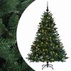 vidaXL K&uuml;nstlicher Weihnachtsbaum mit Weihnachtskugel 150 cm 150 LEDs