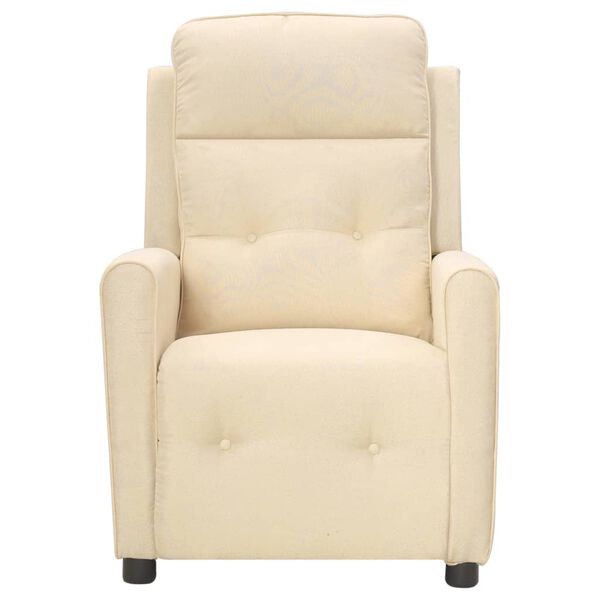 vidaXL Massagesessel Elektrisch Creme Stoff