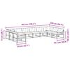 vidaXL Outdoor-Sofagarnitur mit Kissen 10 pcs Natur und Beige