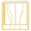vidaXL Couchtisch Golden 50x50x50 cm Edelstahl und Glas
