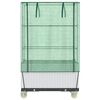 vidaXL Hochbeet mit Aufsatz und Rollen Rattan-Optik 80x50x182 cm
