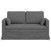 vidaXL Sofa Dunkelgrau Gesamtabmessungen: 139 x 78 x 80 cm (B x T x H)
